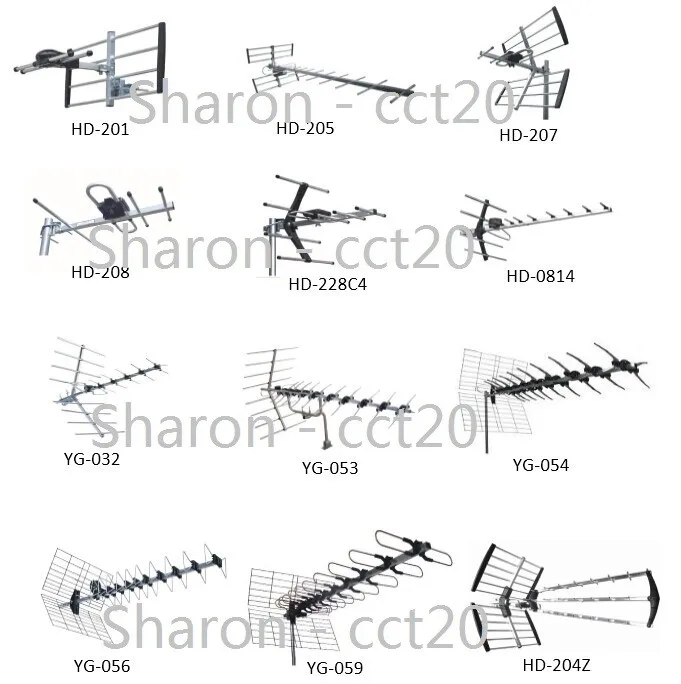 Model No. Hd2510 Digital Hdtv Outdoor Antenna Uhf Yagi Antenna Digital