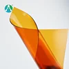 2mm thickness soft orange pvc sheet roll for curtain