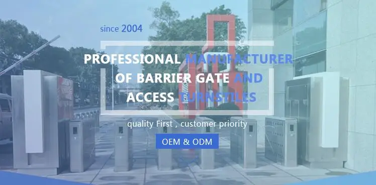 Smart Speed Pedestrian Control QR Code Automatic Flap Barrier Gate/ Glass Turnstile