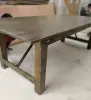 New design rustic solid pine wood folding farm dining table