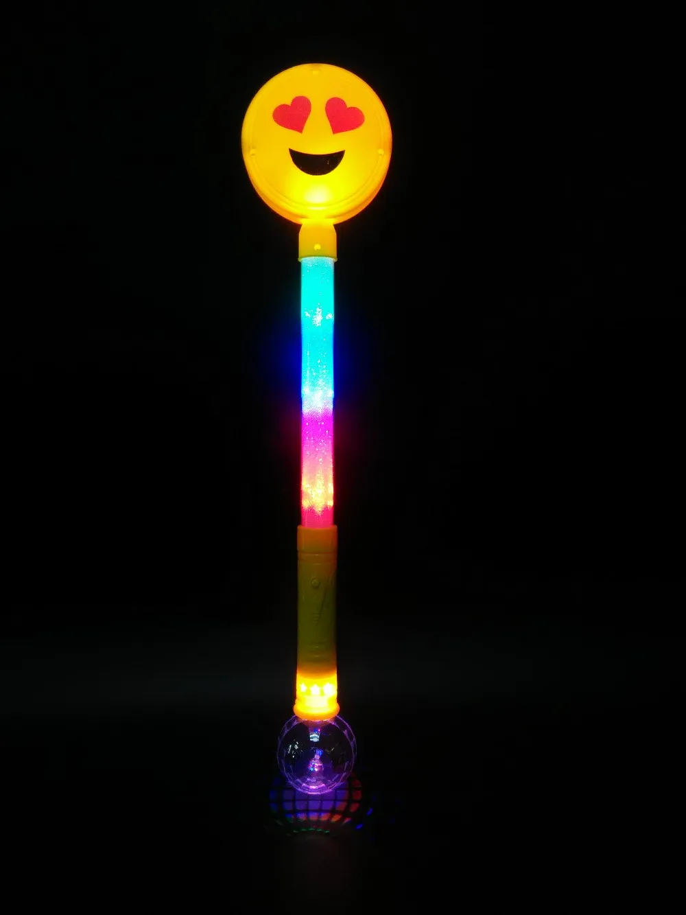 Play Emoji Light Up Wand 14" Emoticon Flashing Light Up Wand Led