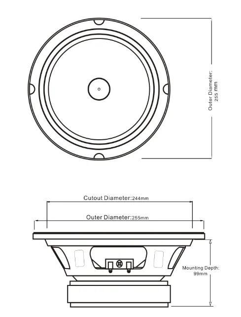 diameter speaker 10 inch