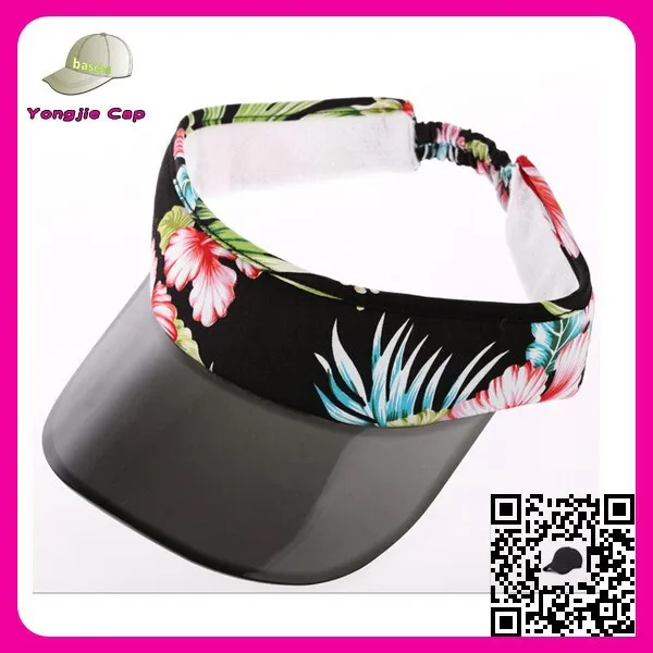 sun visor cap transparent