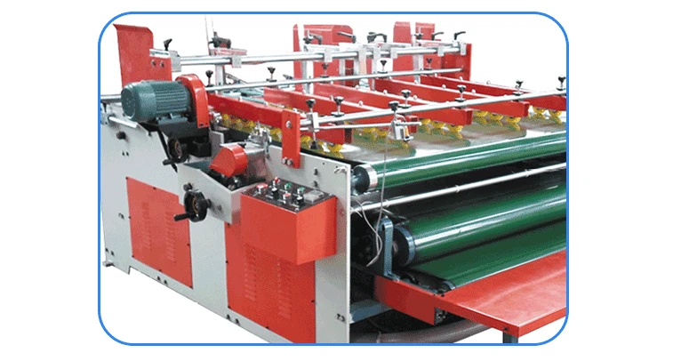 Semi-Auto Combined Pressure Model Carton Box Gluer/Corrugated Carton Forming Machine