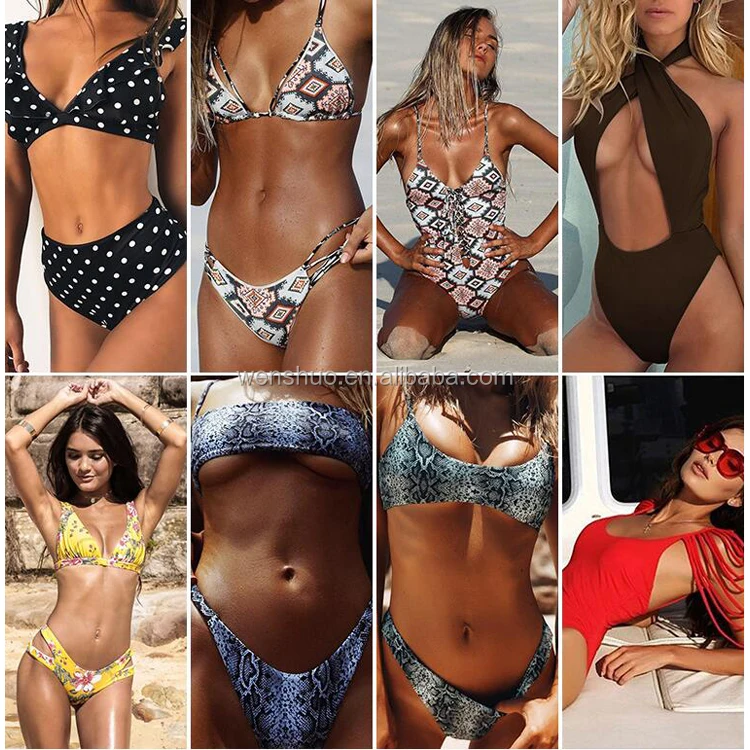 Women Super Large Size Bikini Swimwear Open Sexy Girl Full Plus Size