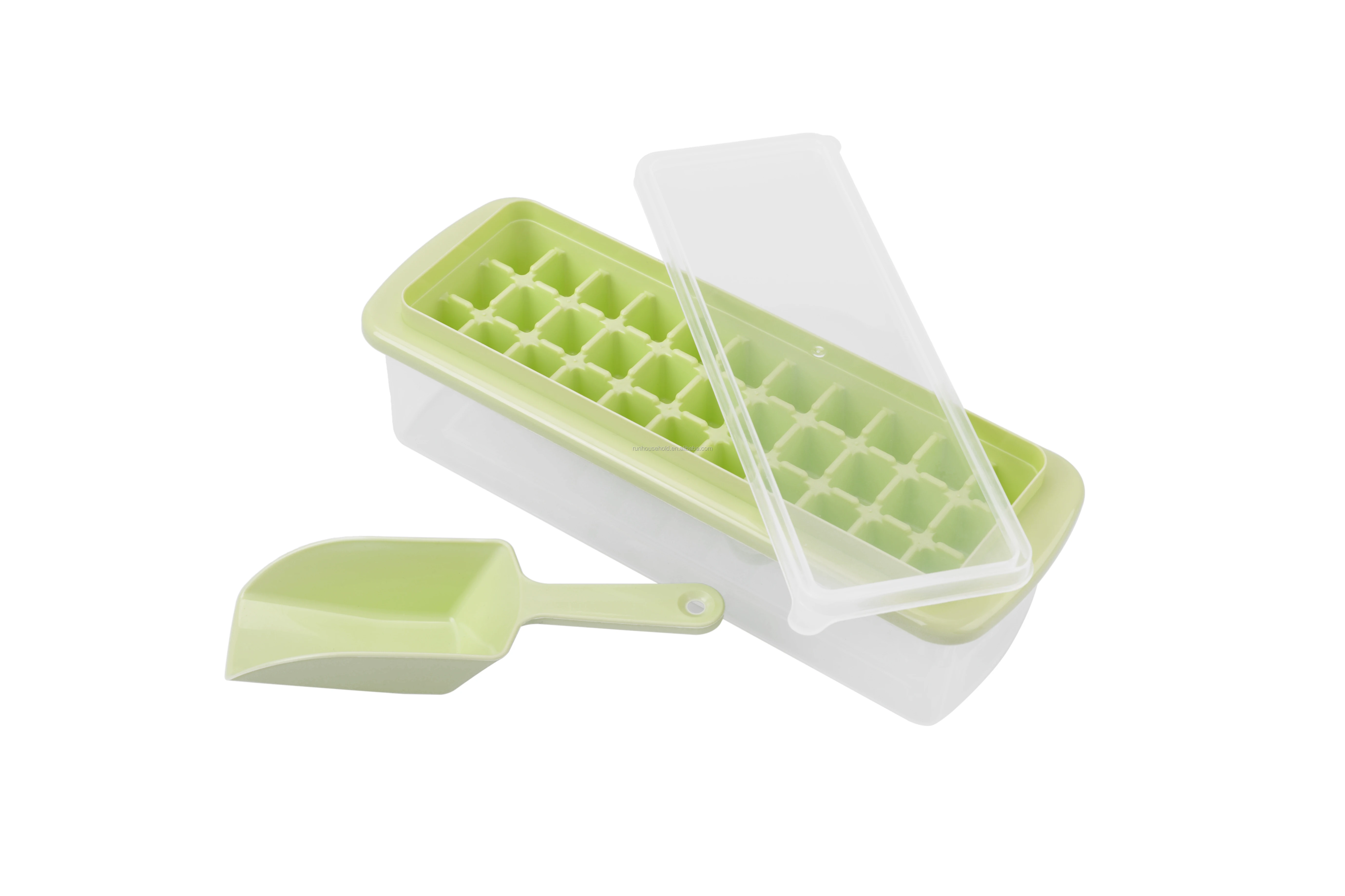 Ice Cube Tray Storage Box With Spill Resistant Lid,Ice Scoop - 12 33 77 ...