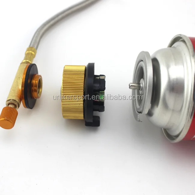 Outdoor Camping Bbq Burner Conversion Connector Tank Gas Bottle Adapter