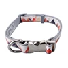 Top quality fashion two layer adjustable designer dog collars with metal buckles