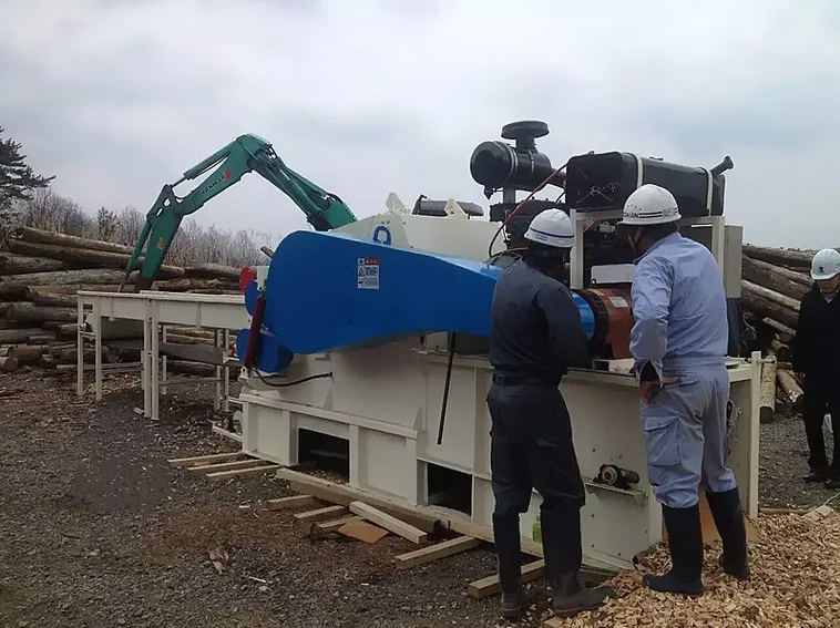 4M Input Belt Conveyor Withed Wood Chipping Machine Wood Crusher