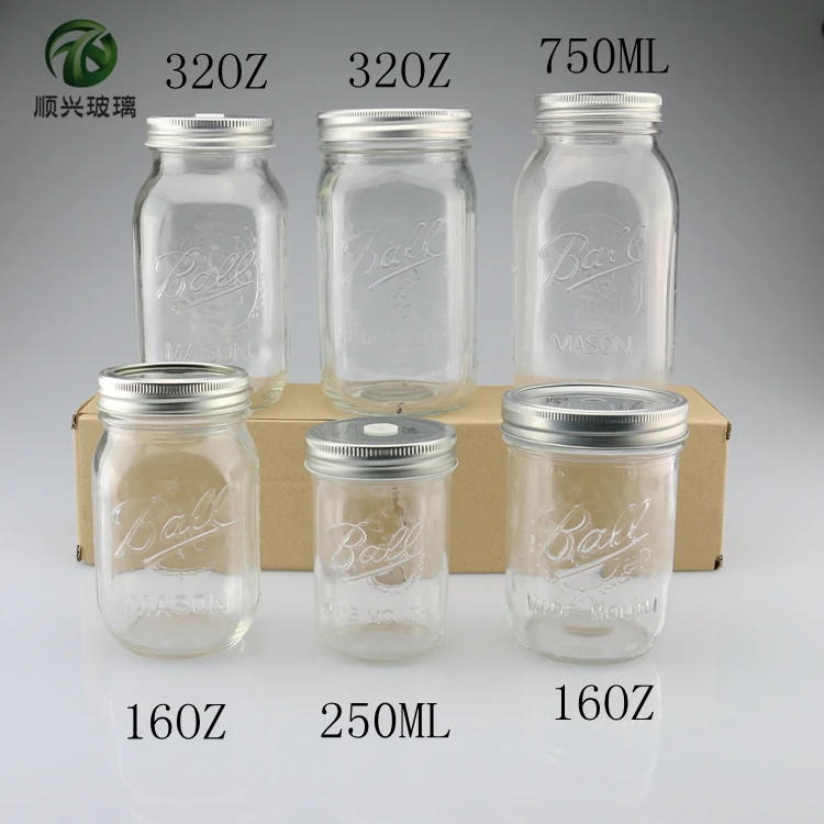 Customized high quality glass mason jar wholesale