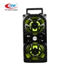 Wholesale custom logo TWS remote digital fm wireless multimedia wooden Audio karaoke portable trolley light tower speaker