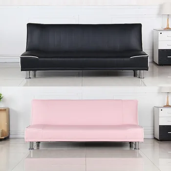 Pink Sofa Modern Leather Folding Bed Pink Sofa Modern Leather Folding Bed