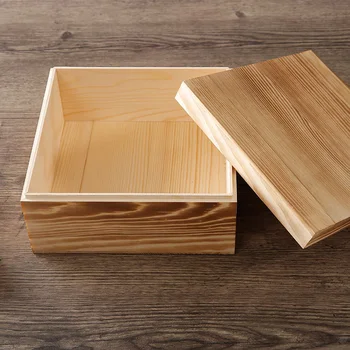 plain wooden box