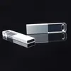Factory price bulk Acrylic usb flash Memory 128mb 256mb 1gb 2gb 4gb 8gb 16gb Transparent Acrylic USB Drives Pen drive