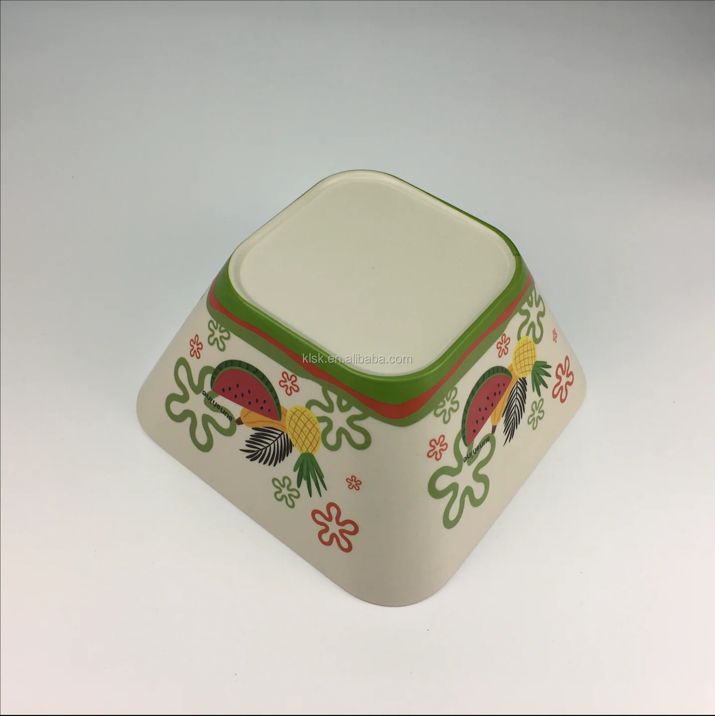 Ecofriendly Unbreakable Square Bamboo Fiber Fruit Salad Bowl With Custom Design Buy Bamboo