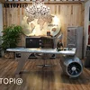 Best supplier unique design industrial boss study desk aluminum office table
