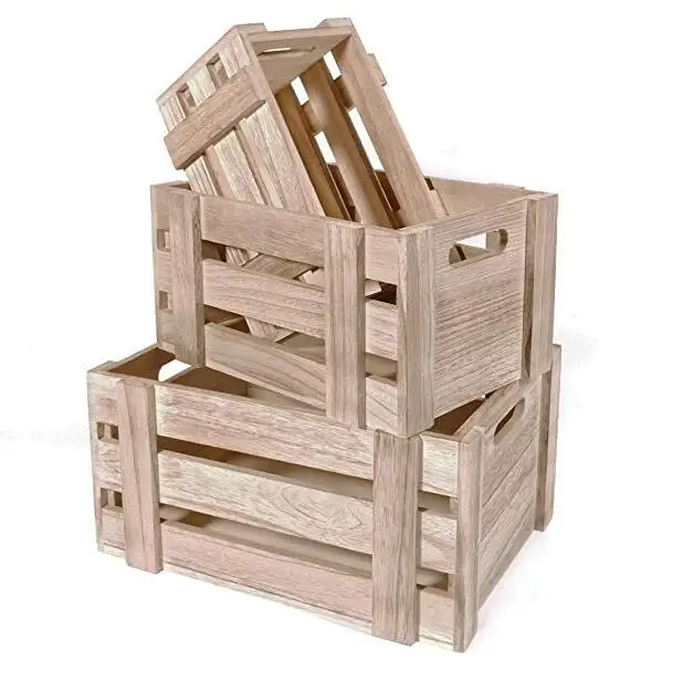 Rustic Style Storage Wooden Fruit Crates Buy Wooden Crates,Wooden