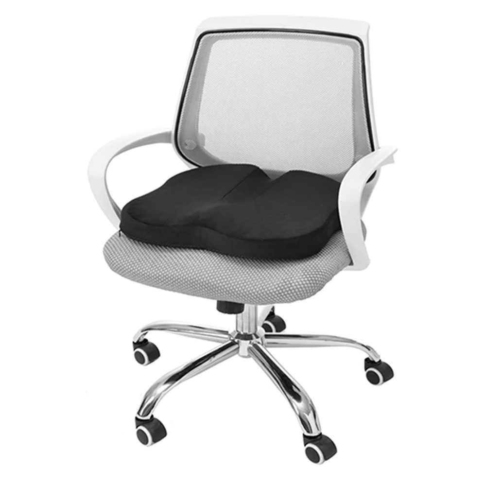 Orthopaedic Breathable Patent Health Memory Foam Butterfly Shape Seat Cushion With Zippered Washable Cover
