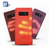 Newest Color Changing Thermal Sensor Fluorescent Temperature Heat Noctilucent Matte Soft TPU Back Case For Samsung Galaxy Note 8