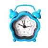Portable Cute Mini Travel Alarm Clock Round Dial Number Desk Bedside Clocks