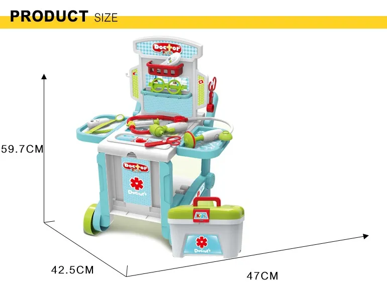 Hot Sale Pretend Play Doctor Kids Toy Plastic Medical Cart Buy