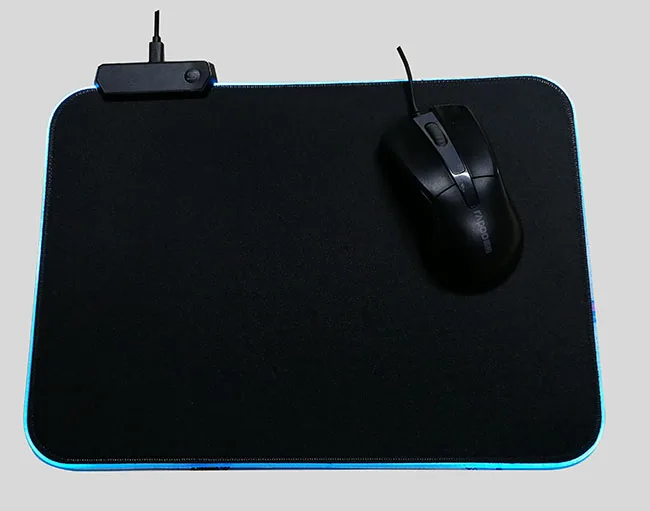 Wireless charging custom mouse pad led rgb light red blue light gaming pad office mousepad