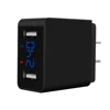 New product 2019 wall charger with led display output 5V 2.4A dual usb smart phone charger adapter wireless