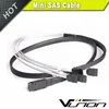 50cm Serial Attached SCSI SAS Cable - SFF-8087 to 4x Latching SATA