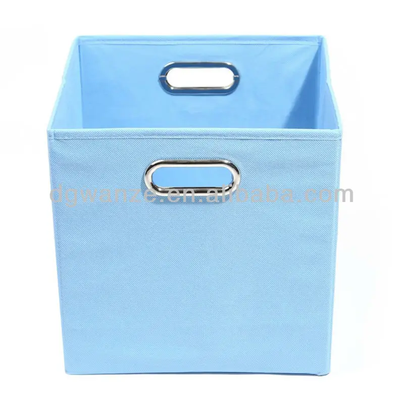 blue canvas storage boxes