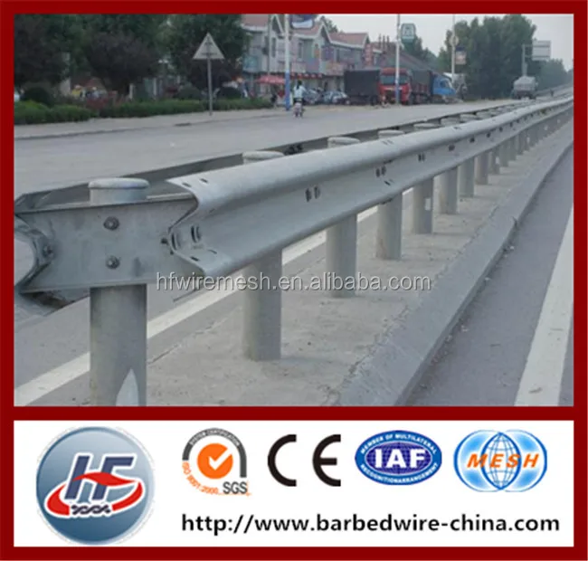 Q235a Galvanized Guard Railing W Beam,Highway Guard Rail Price,Silver Color Safety Highway