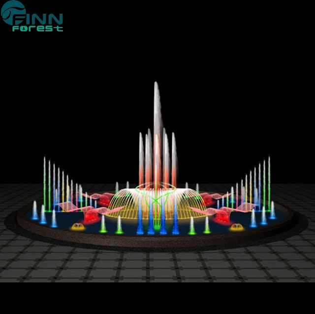 Plaza water fountain