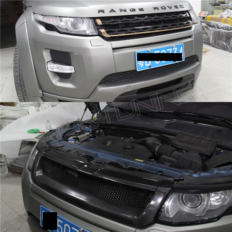 For Land Rover Range Rover Evoque Carbon Fiber Front Grille 20122015