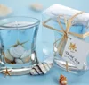 Wedding Return Seashells Clear Gel Cup Candle