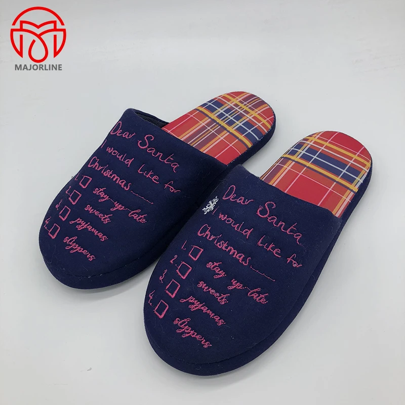 mens cotton slippers