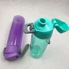 One Hand Push Button Lid Operation Water Bottle