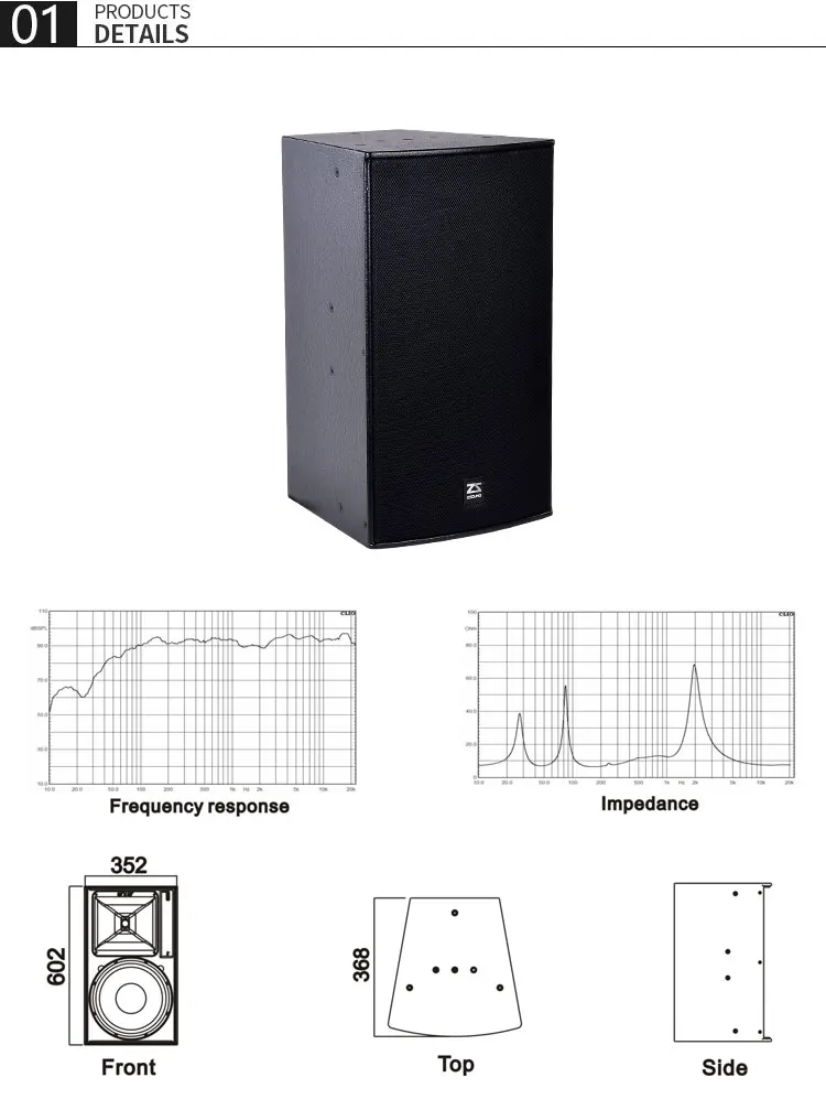Zsound 12 inch dj stage neodymium full range woofer speaker - ANKUX.COM