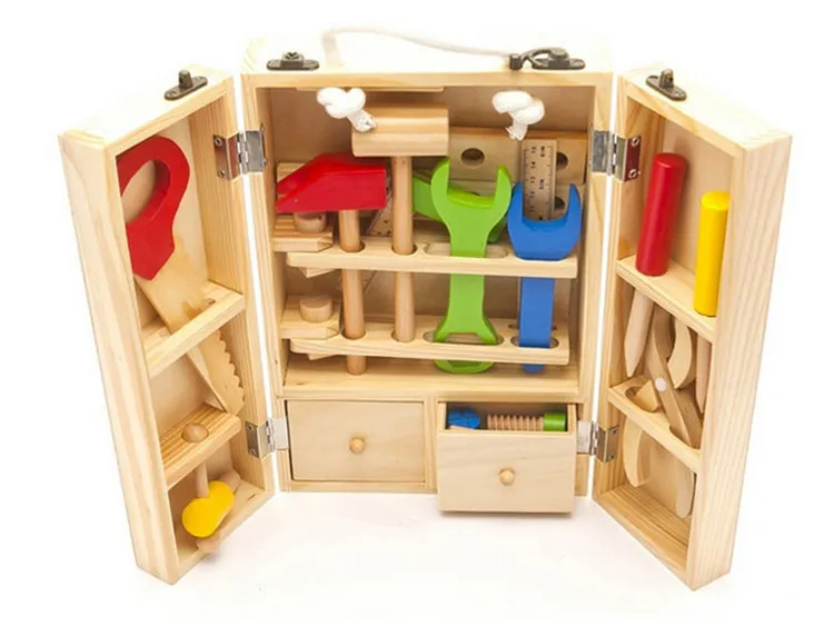 wooden tool set for toddlers