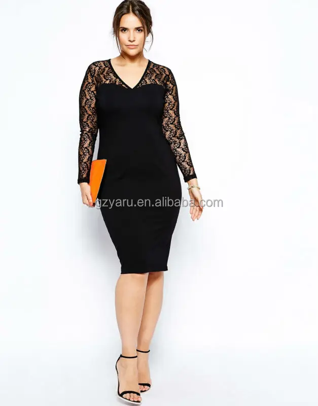 plus size knee length dresses