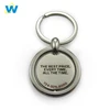 Custom metal engraving round car key chain logo, make your own logo metal key chain