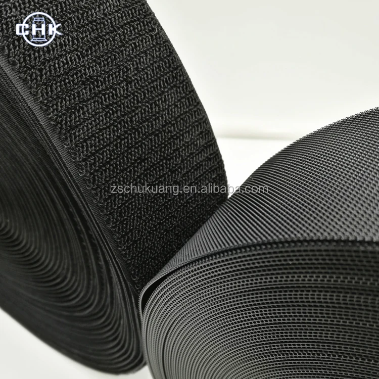 Knitted Colorful Recyclable Velour Hook And Loop Cable Tie Fastener