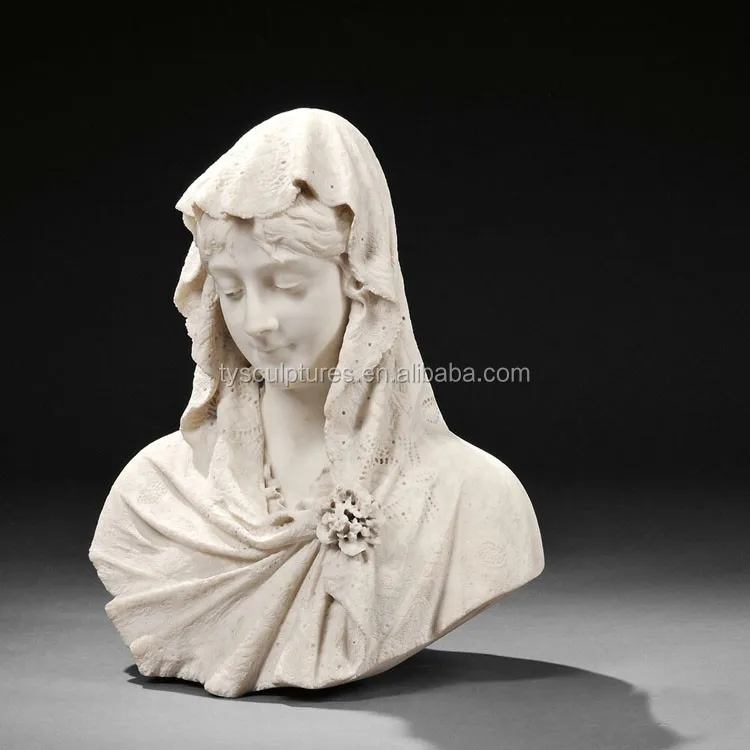 China Factory Carved Antique White Marble Female Busts Beautiful Girl Bust Statue For Sale Buy 