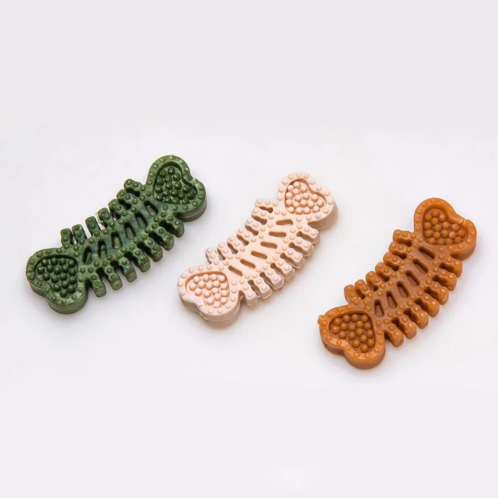 Safe Dog Dental Chew Non Rawhide 3 Rows Ribs With Chicken Dog Treats 
