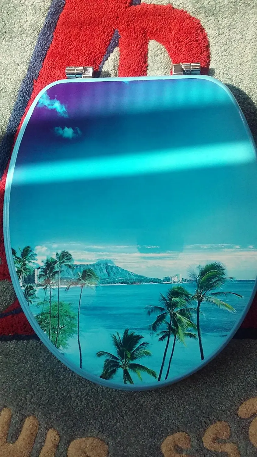 1PC TOILET SEAT W/ISLAND DESIGN TOILET01