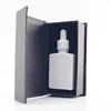 Cosmetic square bottles 30ml solid white color rectangle glass bottle with dropper for serum