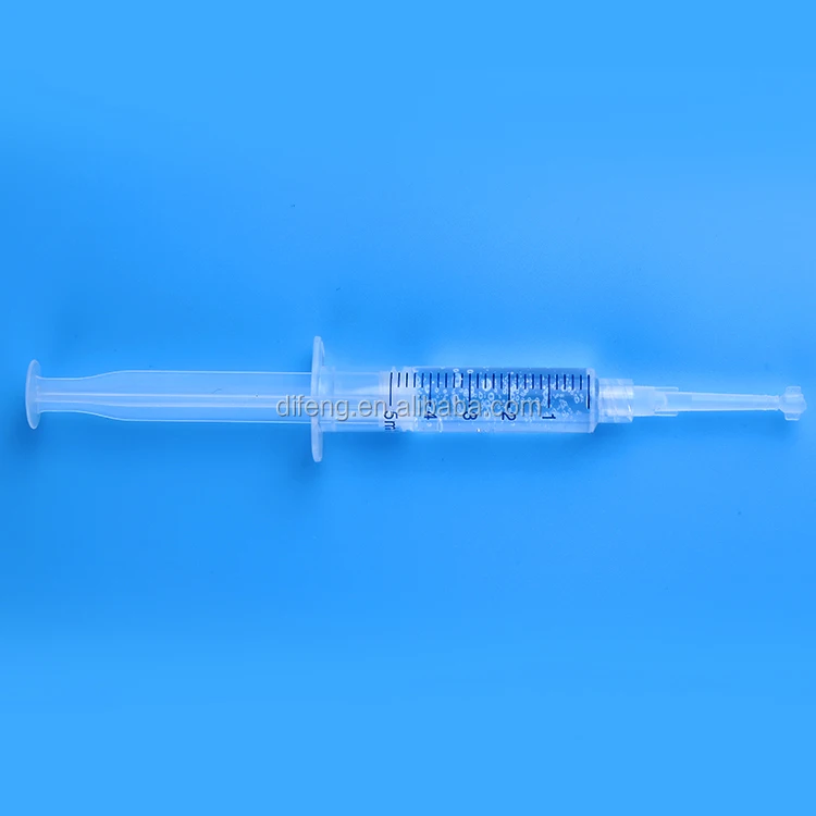 Tooth Whitening Disposable 5 Ml 3Ml Dental Composite Safety Syringe Dental Syringe