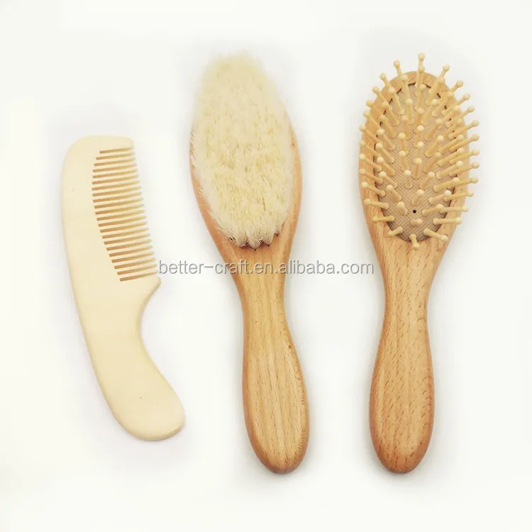 wooden baby brush