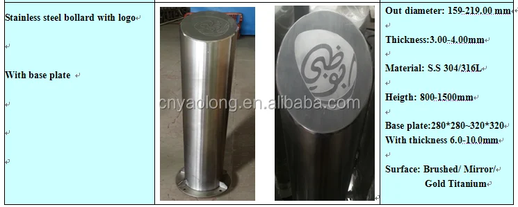 wholesale stainless steel decorative bollards/bollard cover/pipe wholesale stainless steel decorative bollards/bollard cover/pipe