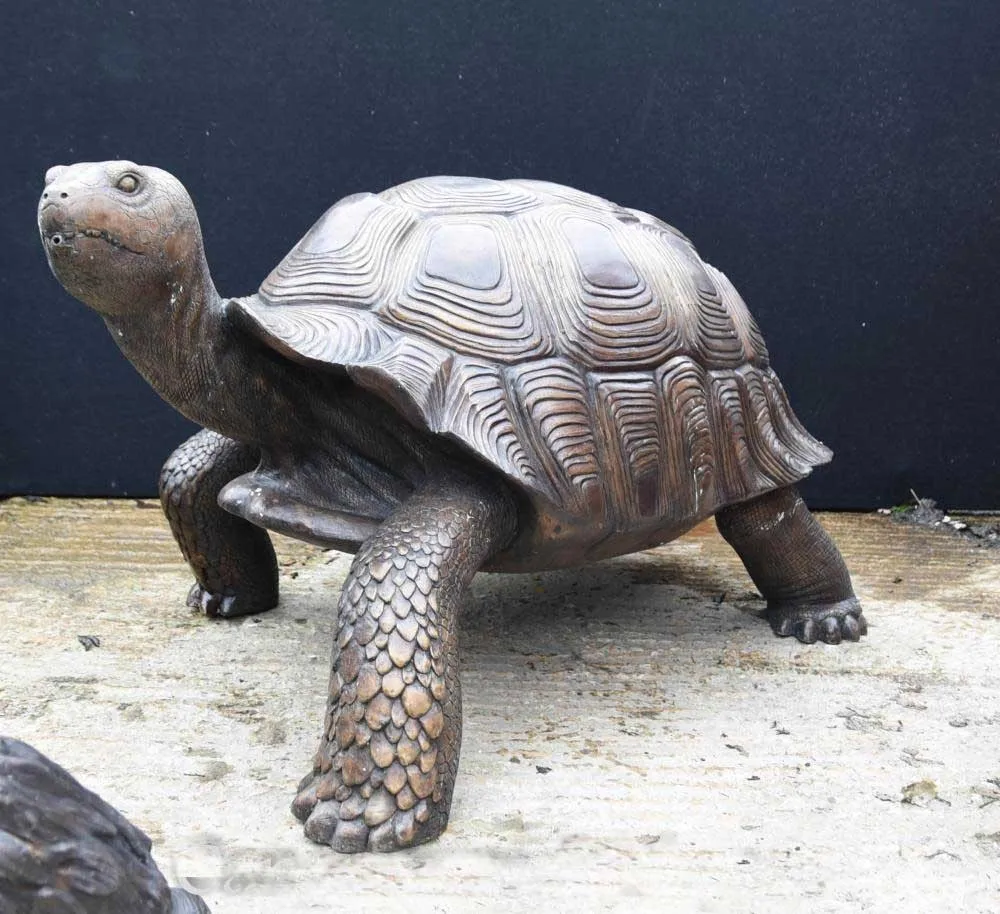 Realistic Turtle Sculpture Bronze Giant Tortoise Garden Statue - Buy ...