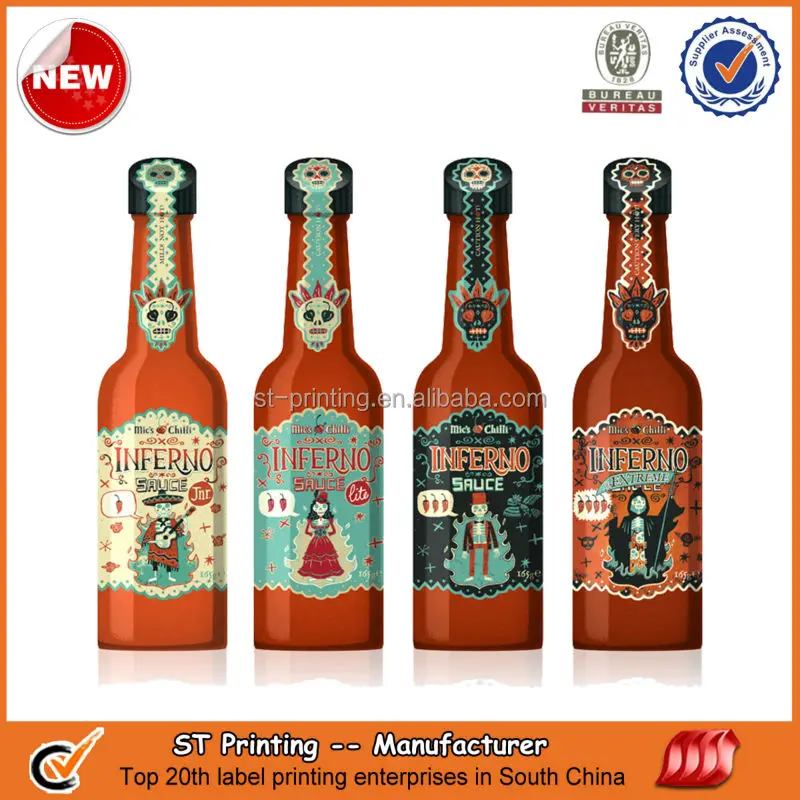 Custom Sauce Label,Sauce Bottle Labels Buy Sauce Label,Sauce Bottle