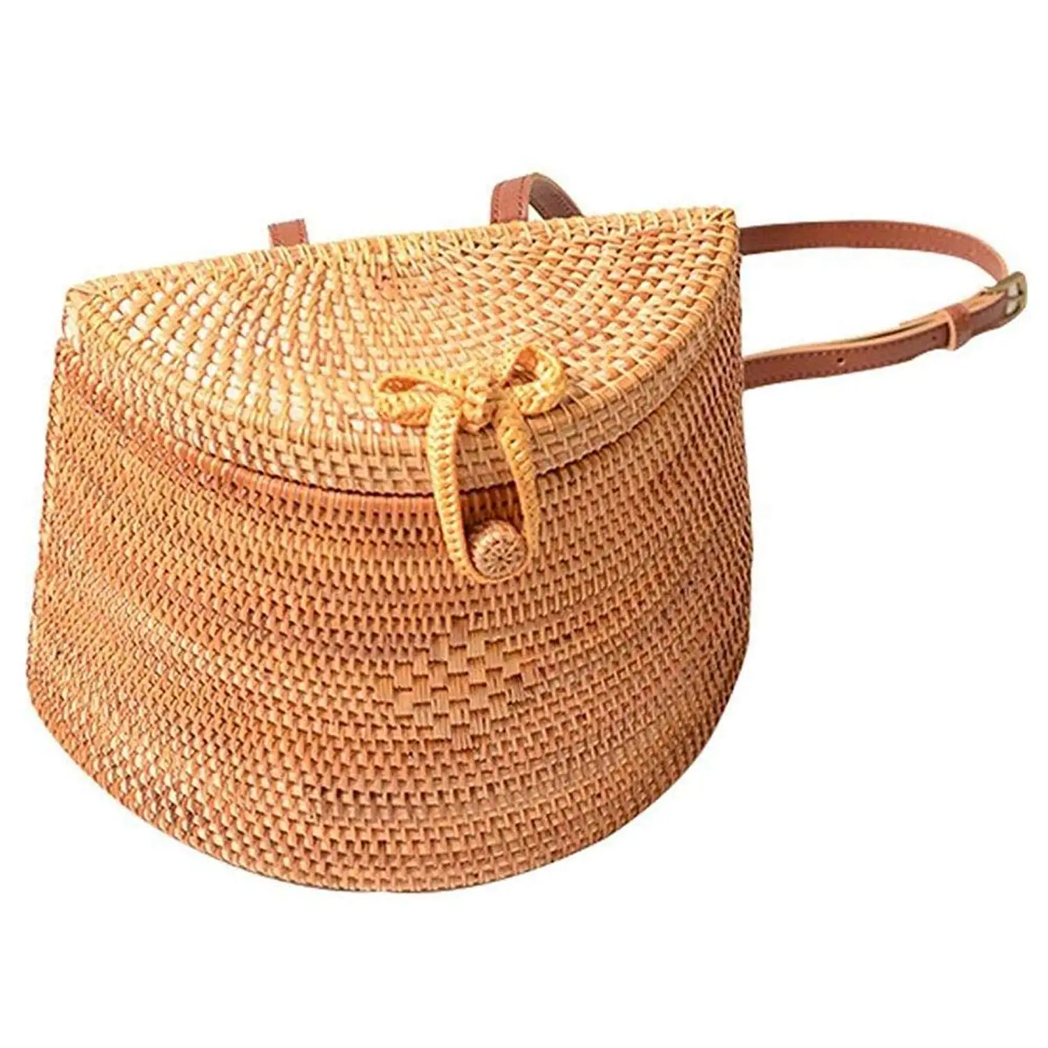 straw mini backpack